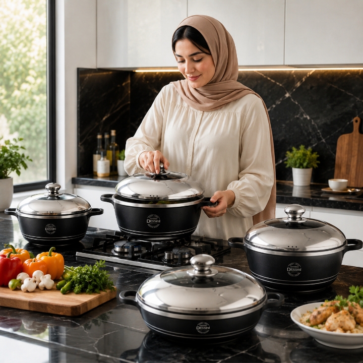 سرویس قابلمه ۱۰ پارچه دسینی مدل CPB03