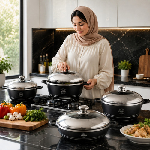 سرویس قابلمه ۱۰ پارچه دسینی مدل CPB03