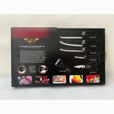 سرویس چاقو 6 پارچه با تیغه استیل و با دسته سرامیک مدل MB-9988